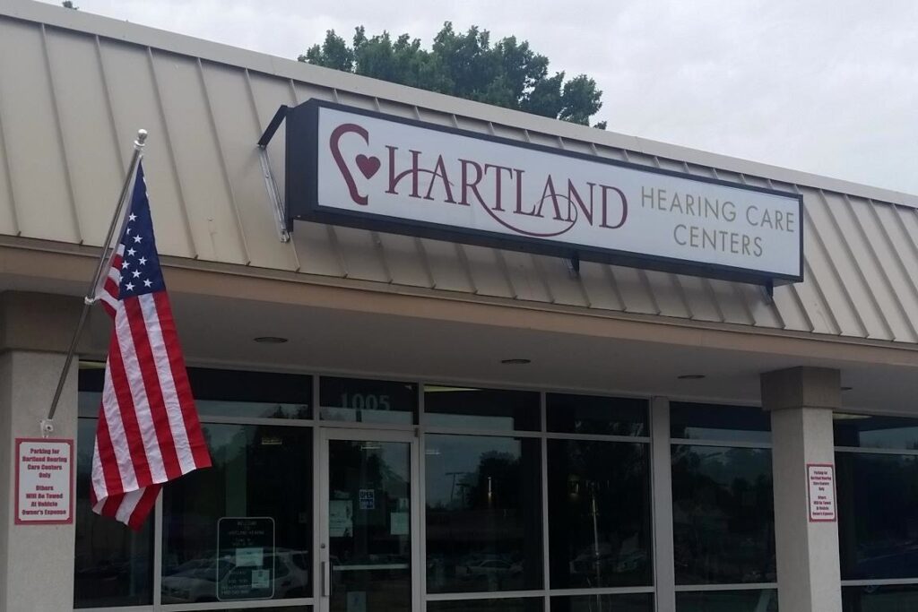 front of Hartland Hearing Care Center in Junction City
